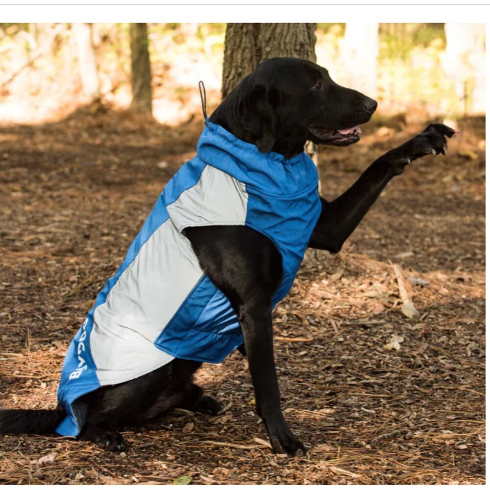 NWT $45 BAYDOG GLACIER BAY WINTER WATERPROOF DOG COAT JACKET VEST BLUE Gray XXS